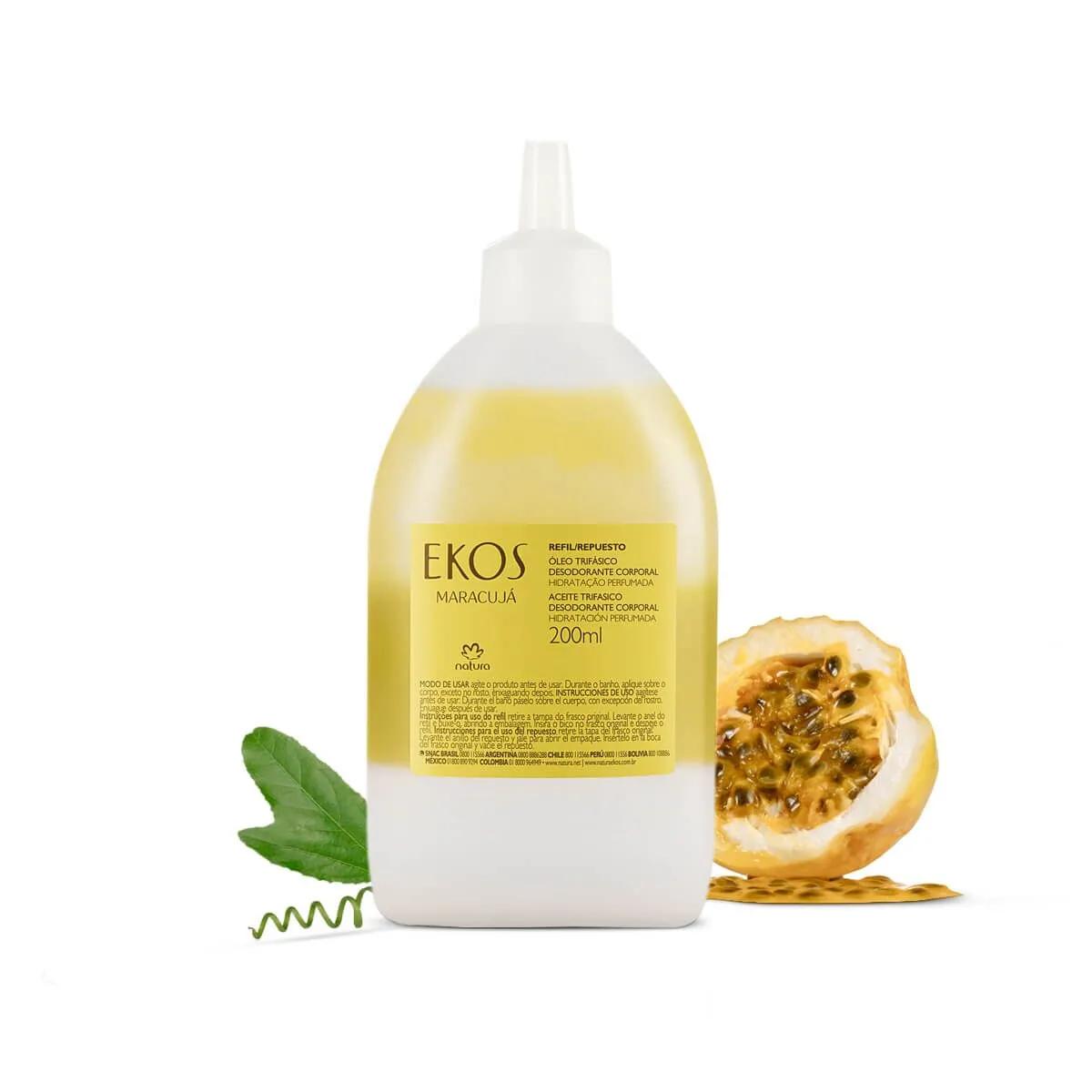 Natura EKOS Trifásico Maracujá / Refill Three-phase Body Deodorant Maracujá - 200ml