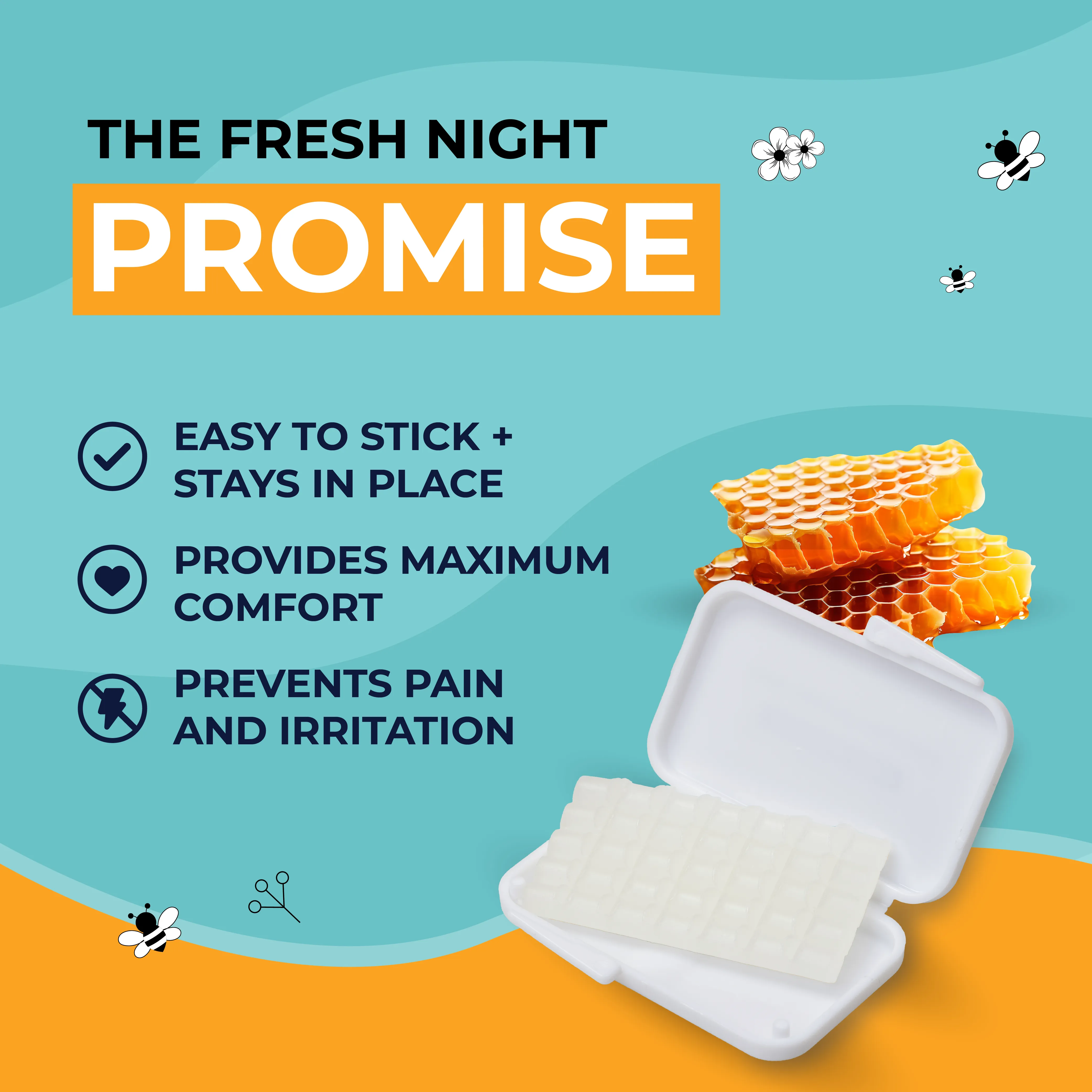 Natural Braces Wax made from Beeswax Pre-cut strips - 6 pack