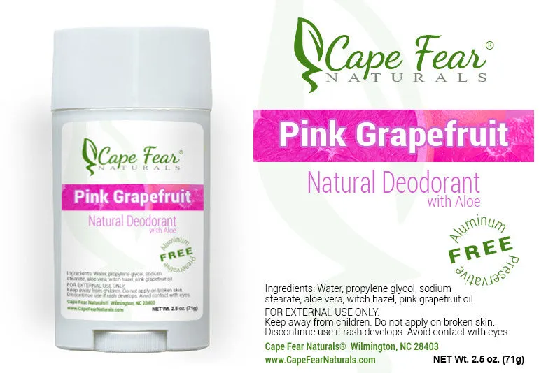 Natural Deodorant - Pink Grapefruit