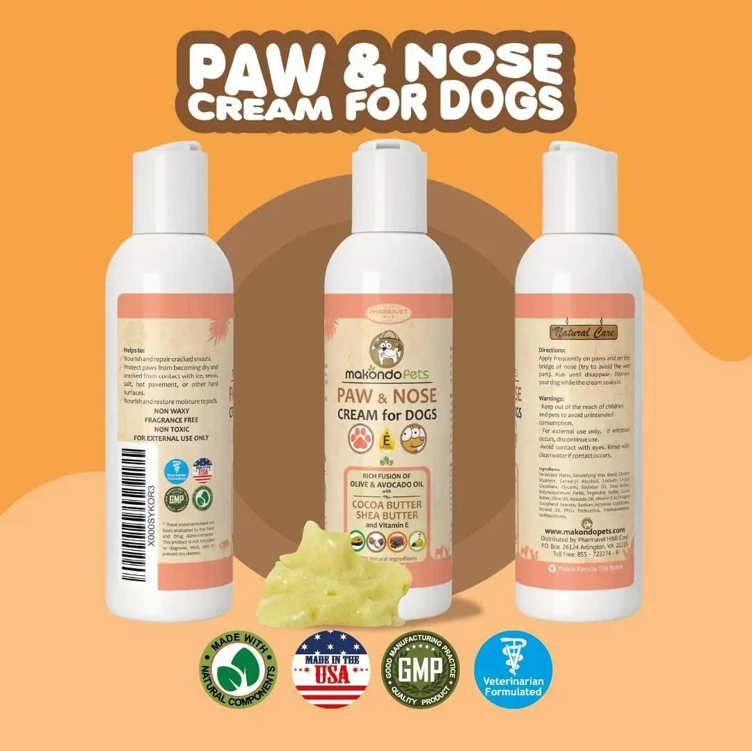Natural Dog Paw Balm  Non Waxy Formula Dog Nose Balm & Snout Soother for Dogs.