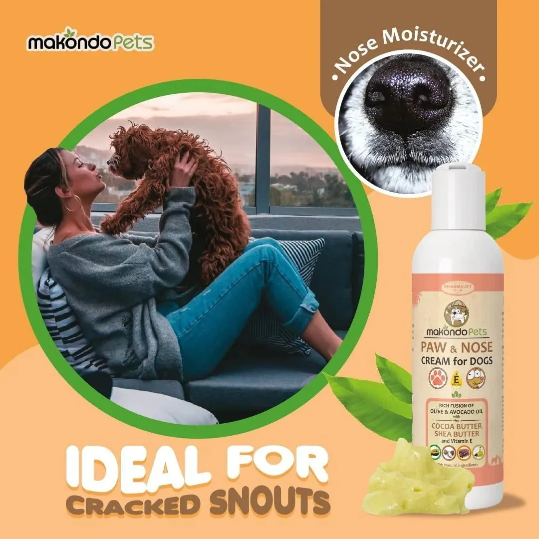 Natural Dog Paw Balm  Non Waxy Formula Dog Nose Balm & Snout Soother for Dogs.