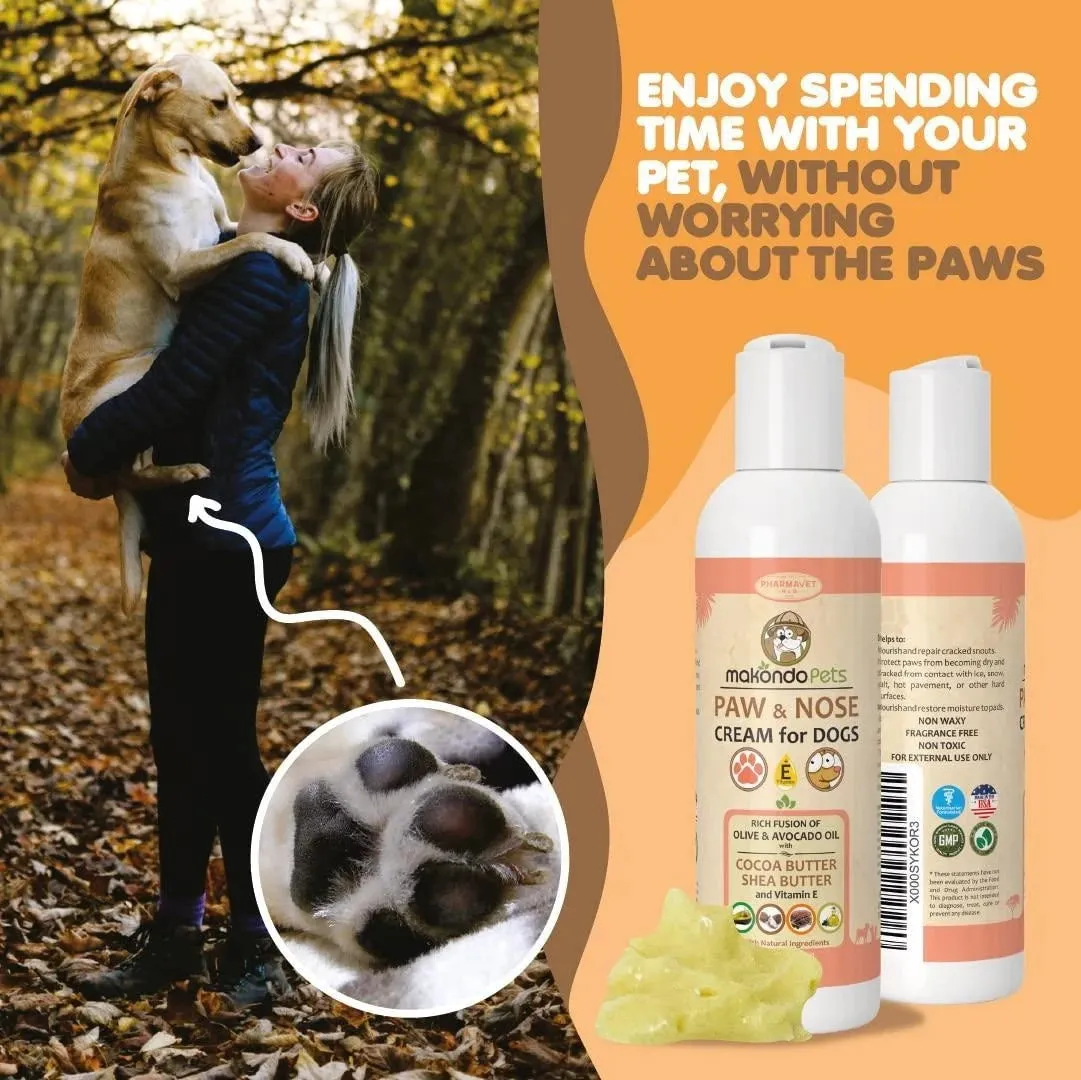 Natural Dog Paw Balm  Non Waxy Formula Dog Nose Balm & Snout Soother for Dogs.