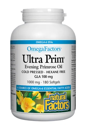 Natural Factors Ultra Prim Evening Primrose Oil 1000 mg 180s
