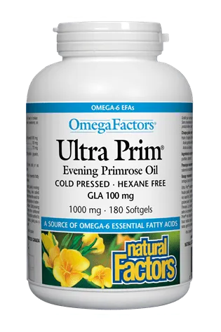 Natural Factors Ultra Prim Evening Primrose Oil 1000 mg 180s