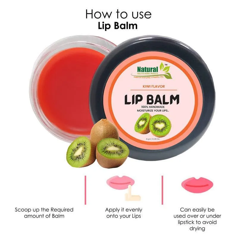 Natural Health and Herbal products Fruit-Infused Lip Care: Kiwi Flavor in an Orange Tinted Bright Lips Long Lasting 12 Hrs Miniaturization, Long Lasting, Romantic, Kissable, Smooth Enriched, Care- 8g