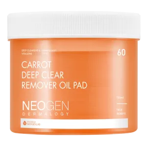 [NeoGen] DERMALOGY CARROT DEEP CLEAR OIL PAD 150ML (60 PADS)