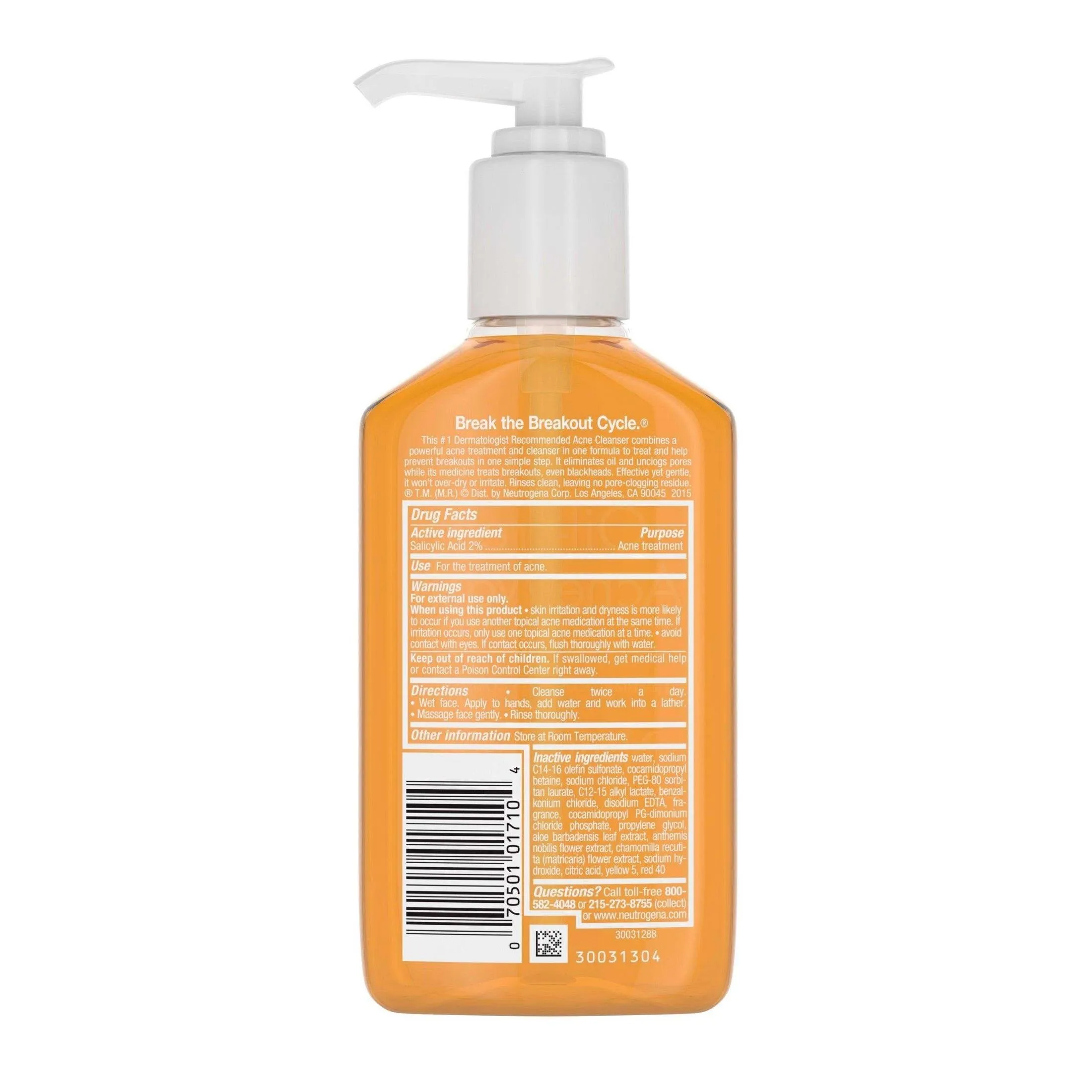 Neutrogena Oil-Free Acne Wash with Salicylic Acid - 6 fl oz