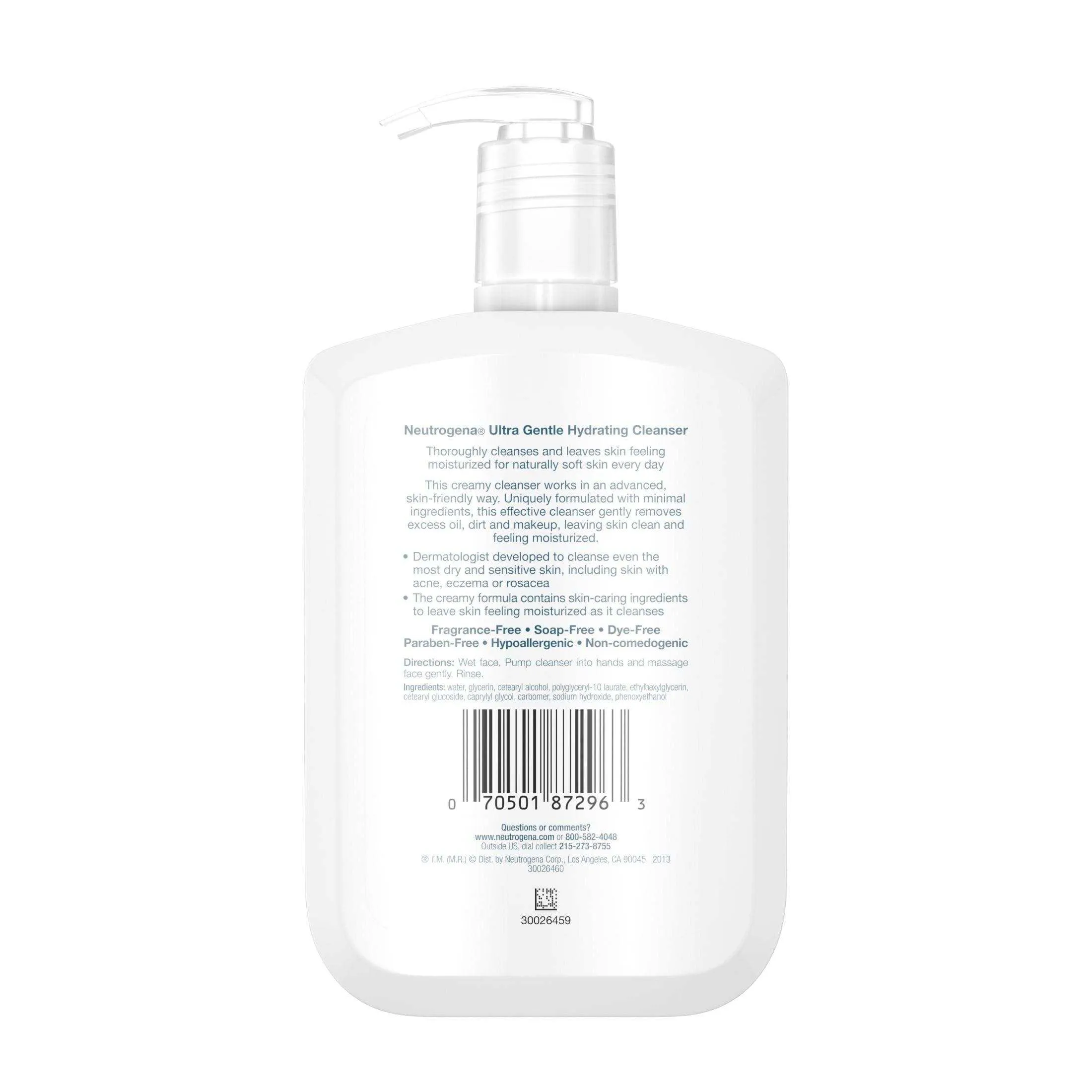 Neutrogena Ultra Gentle Hydrating Creamy Facial Cleanser - 12 Fl Oz