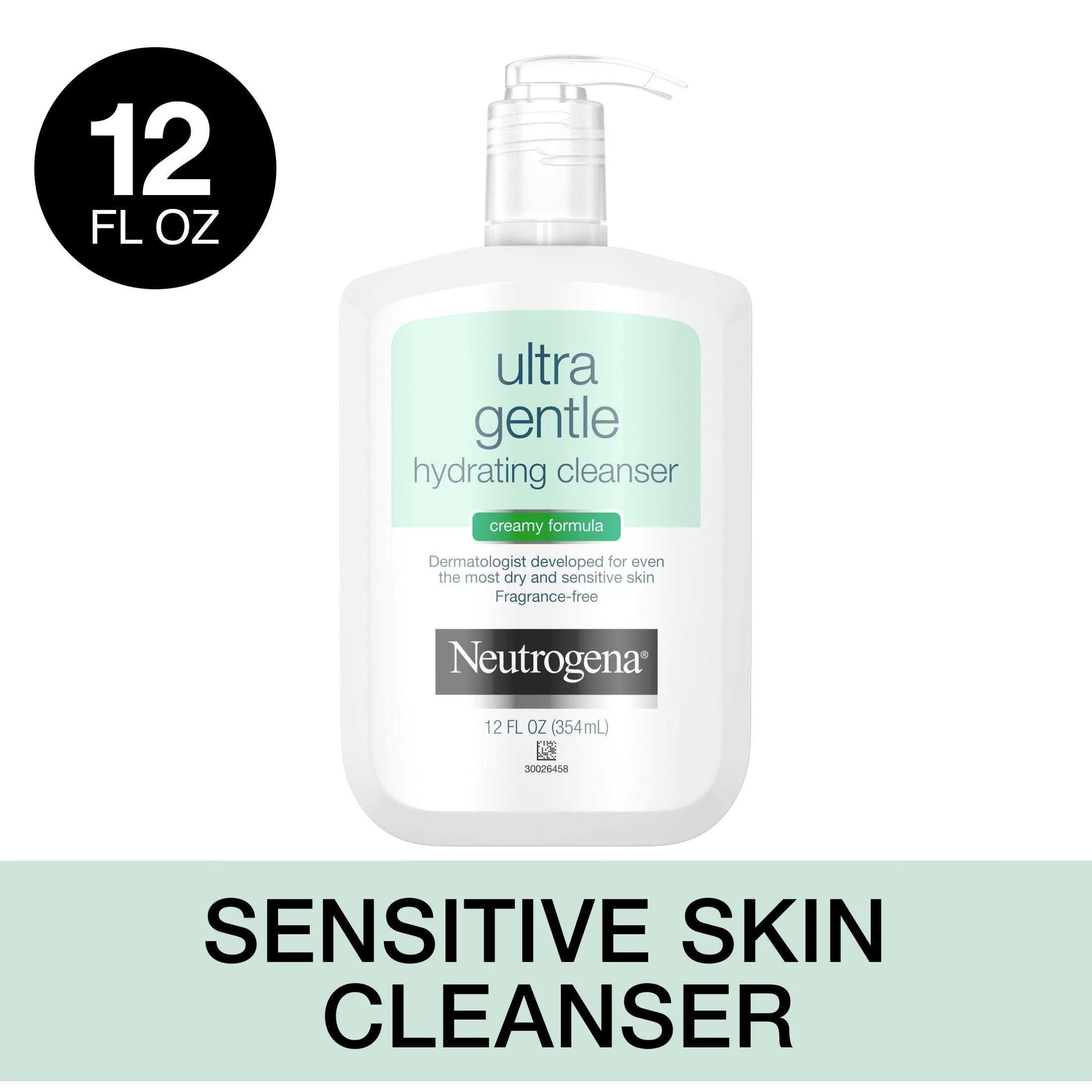 Neutrogena Ultra Gentle Hydrating Creamy Facial Cleanser - 12 Fl Oz