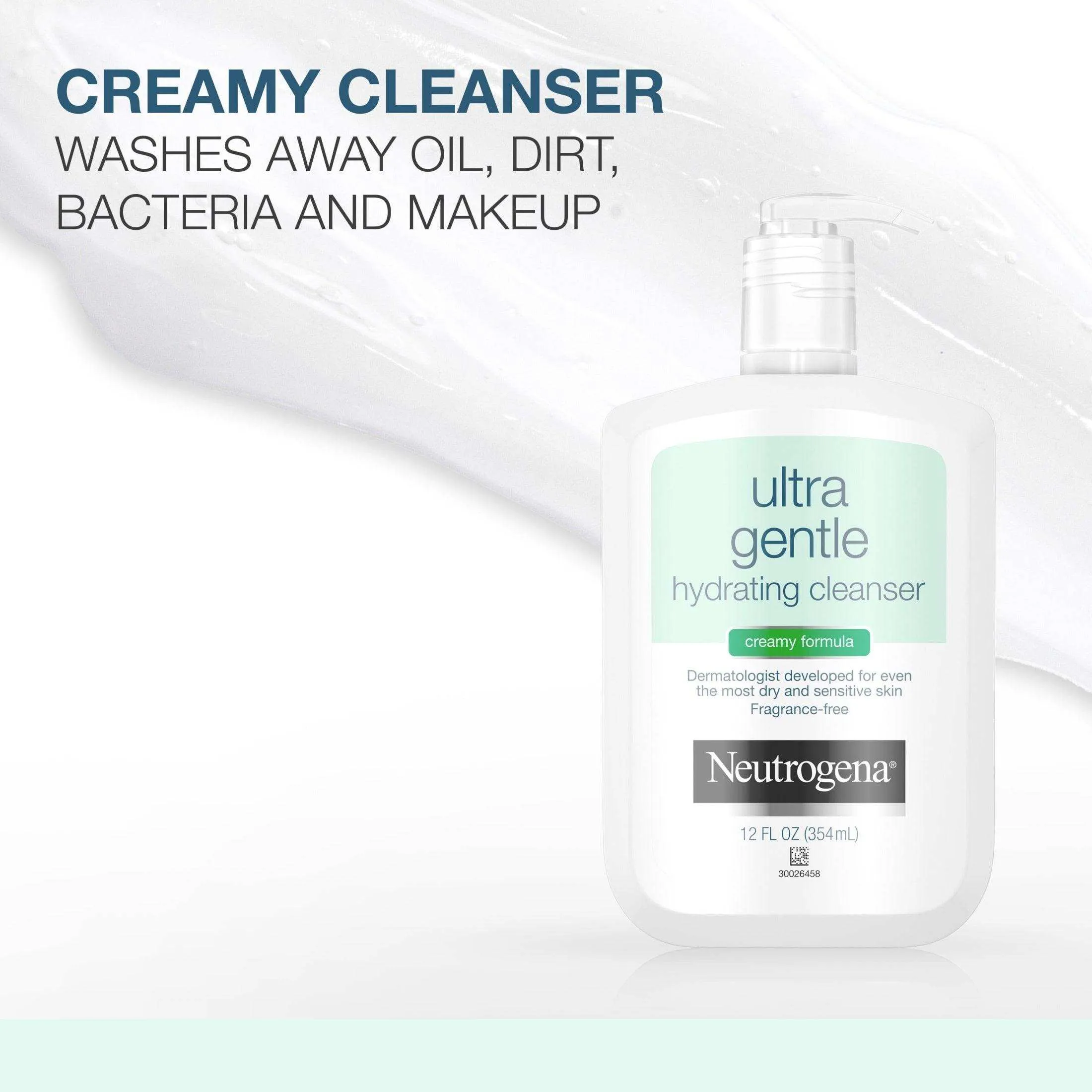 Neutrogena Ultra Gentle Hydrating Creamy Facial Cleanser - 12 Fl Oz