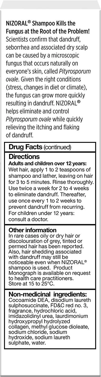 Nizoral Anti-dandruff and Itchy Scalp Shampoo, 120ml
