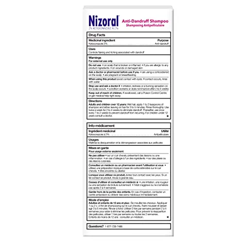 Nizoral Anti-dandruff and Itchy Scalp Shampoo, 325ml
