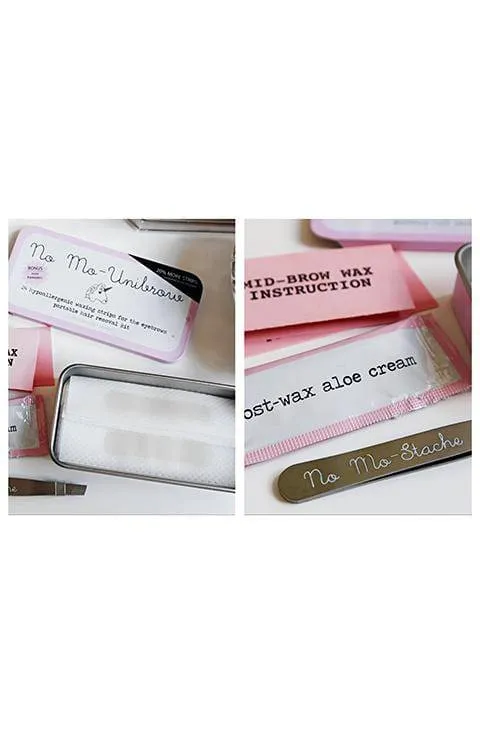 No Mo-Unibrow Portable Brow Wax Kit, 24 Strips