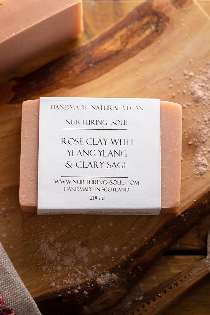 Nurturing Soul Rose Clay with Ylang Ylang & Clary  Sage Soap