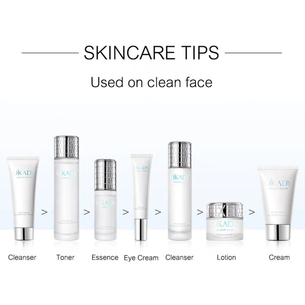 Okady - Hyaluronic acid   active peptide skin care set