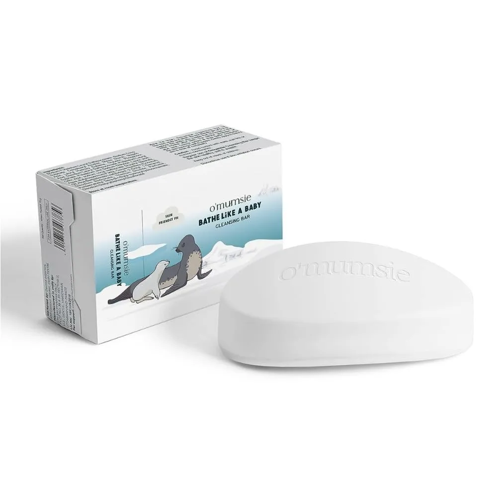 O'mumsie Bathe Like A Baby | Moisture Bathing Bar Baby Soap | Pack of 2