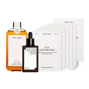 [Online Exclusive] Houttuynia Cordata Extract Toner   Serum   Cica Mask Box Bundle