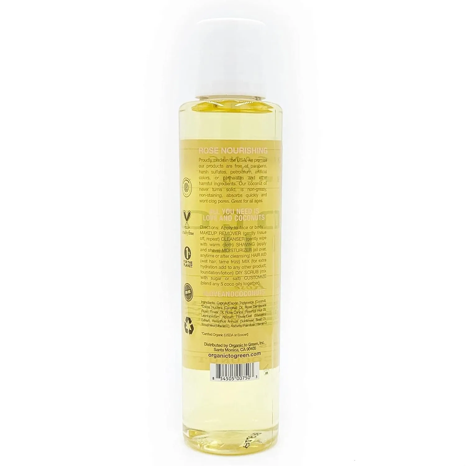 Organic To Green Face Oil - Natural Makeup Remover & Moisturizer, Anti-Aging Benefits - 5 Fl Oz