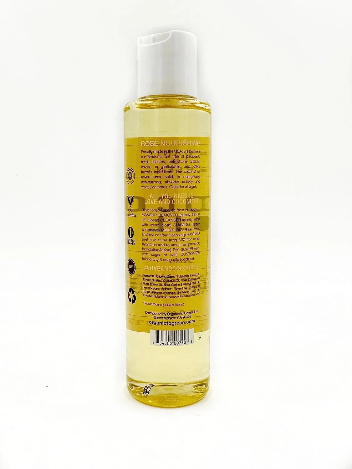Organic To Green Face Oil - Natural Makeup Remover & Moisturizer, Anti-Aging Benefits - 5 Fl Oz