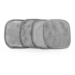Pack Of 4 - Makeup Remover Cloth Soft Microfiber Reusable Facial Cleansing Towel- Grey