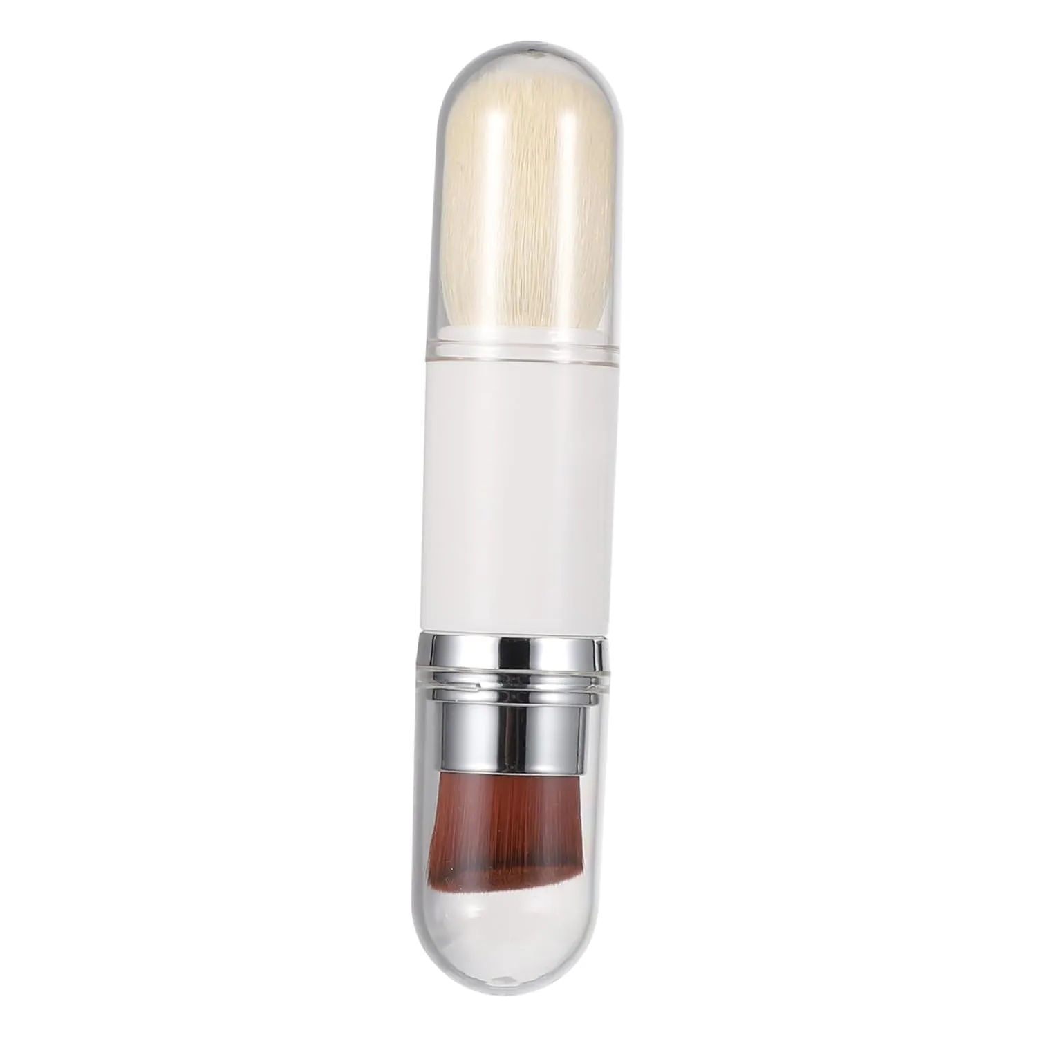 PartyKindom Double-ended Retractable Makeup Brush Set Multi-function Concealer Cover-up Brush for Teenagers