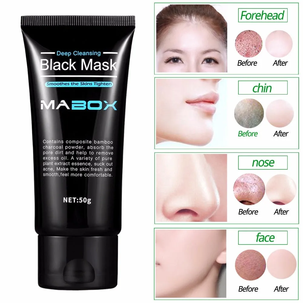 Peel Off Bamboo Charcoal Purifying Blackhead Remover Deep Cleansing Mask