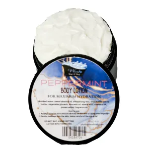 Peppermint Organic Moisturizing Body Lotion Shea Cocoa Butter 4 oz