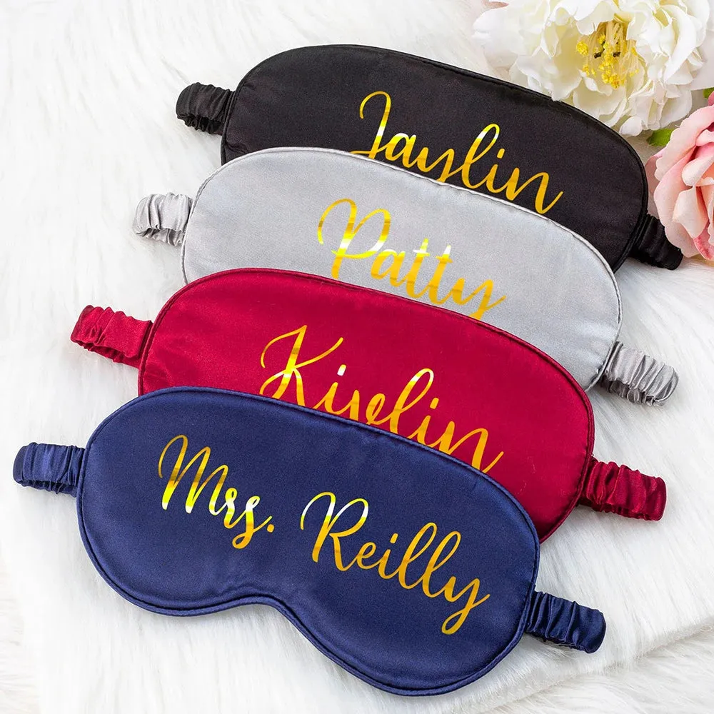 Personalised Satin Eye Masks for Blissful Sleep! Elevate Your Nighttime Routine with Customised Comfort and Style. Order Now for a Dreamy Night's Rest!