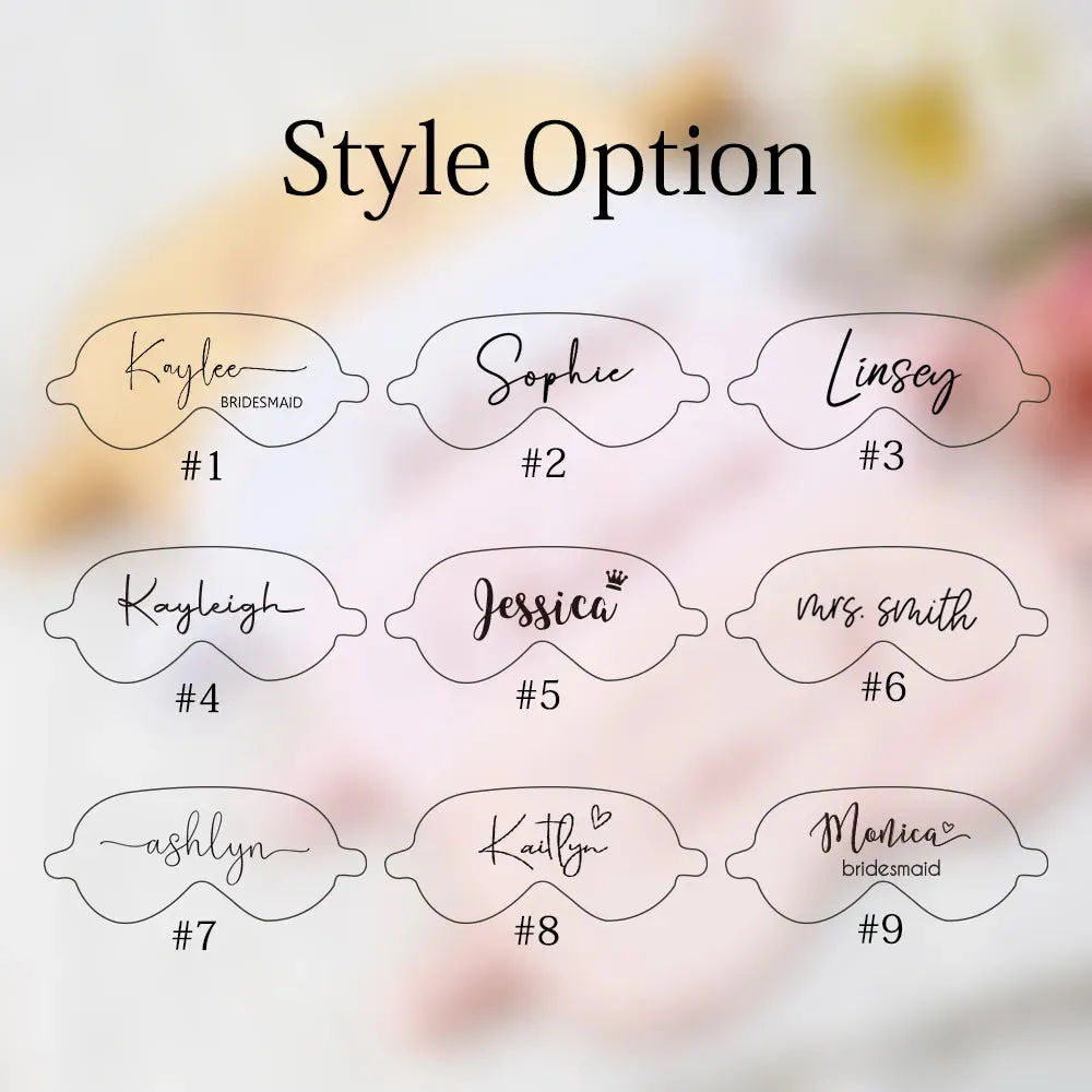 Personalised Satin Eye Masks for Blissful Sleep! Elevate Your Nighttime Routine with Customised Comfort and Style. Order Now for a Dreamy Night's Rest!