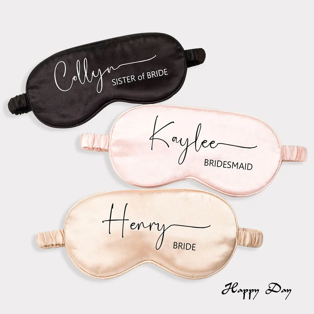 Personalised Satin Eye Masks for Blissful Sleep! Elevate Your Nighttime Routine with Customised Comfort and Style. Order Now for a Dreamy Night's Rest!