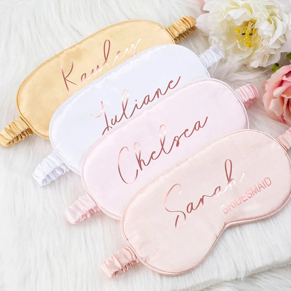 Personalised Satin Eye Masks for Blissful Sleep! Elevate Your Nighttime Routine with Customised Comfort and Style. Order Now for a Dreamy Night's Rest!