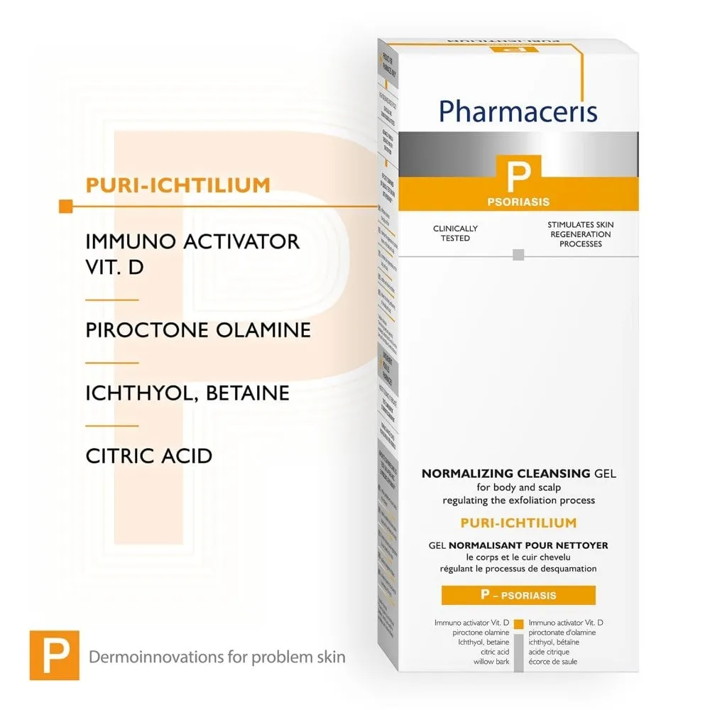 Pharmaceris P Puri-Ichtilium Normalising Cleansing Gel for Body & Scalp Psoriasis 250ml