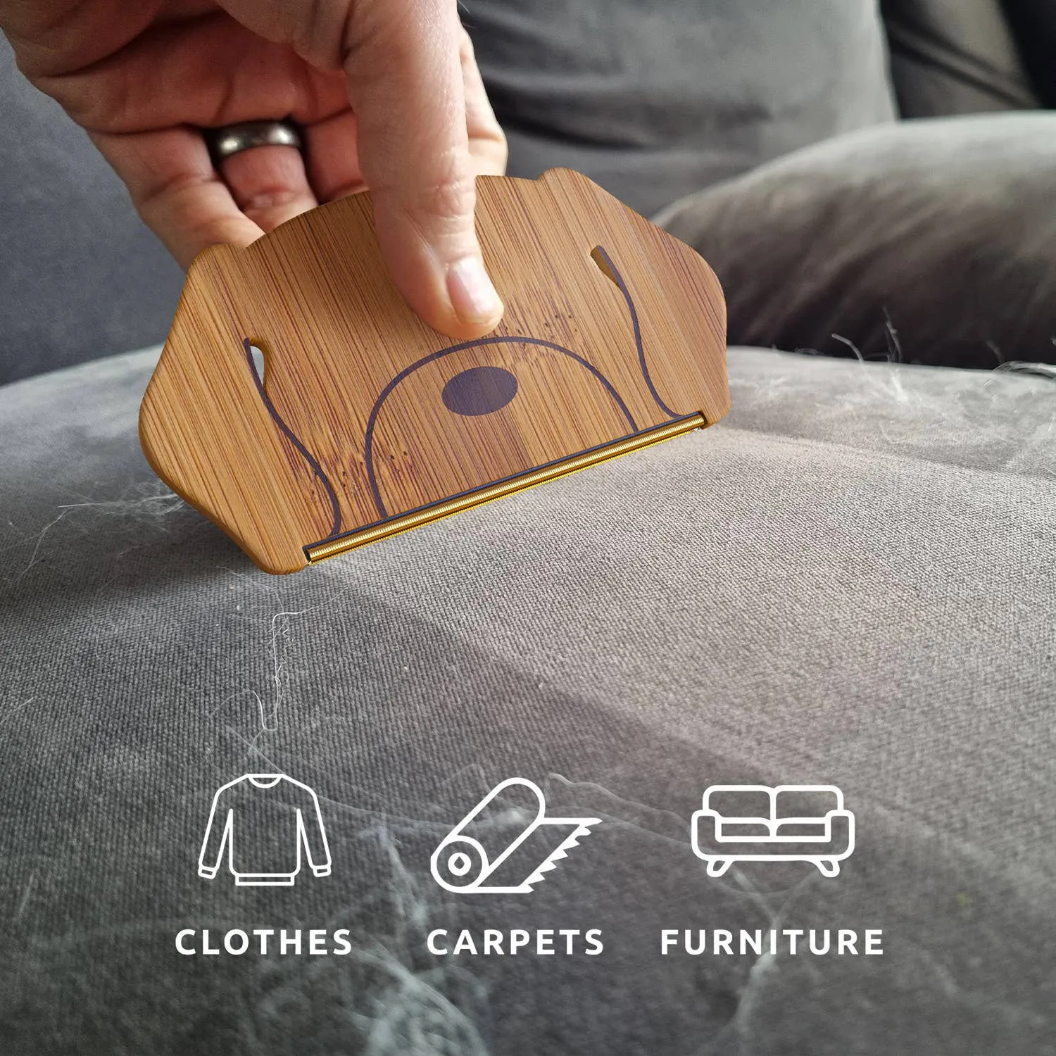 Pikkii | Dog Hair Remover - Pet Hair Remover - Reusable Lint Remover