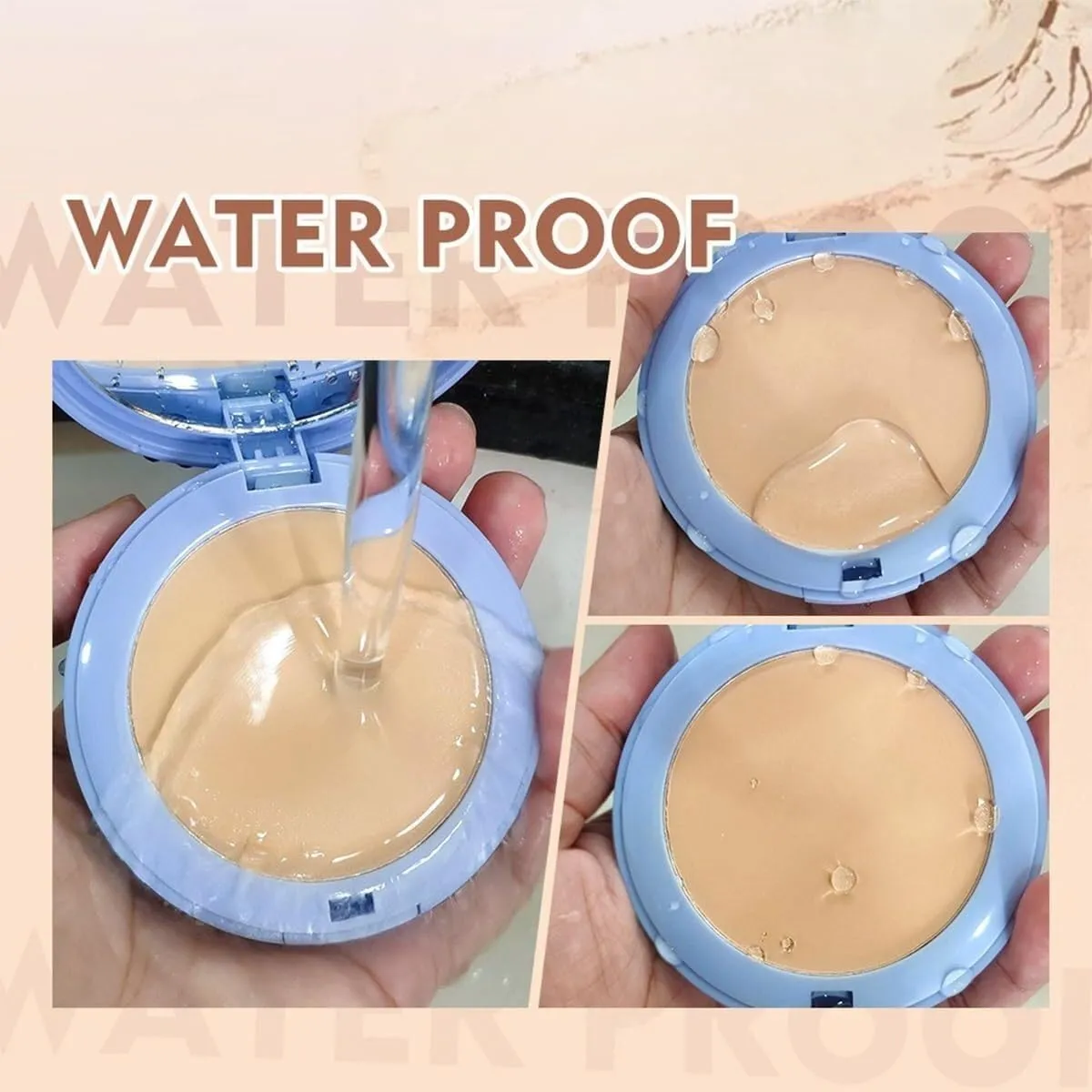 Polvo GAGK, Polvo Compacto Perfection Mate, Oil Control Face Pressed Powder, Waterproof Face Powder, Summer Oil Control Setting Powder, Lightweight Facial Makeup for Soft Focus Finish(#02 NATURAL BEIG