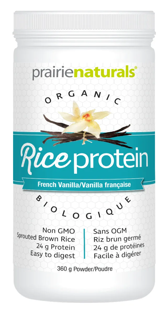 Prairie Naturals Organic Sprouted Brown Rice Protein, French Vanilla