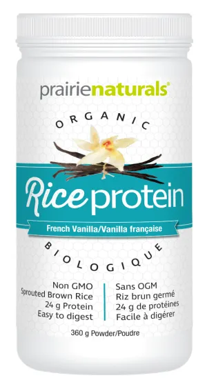 Prairie Naturals Organic Sprouted Brown Rice Protein, French Vanilla