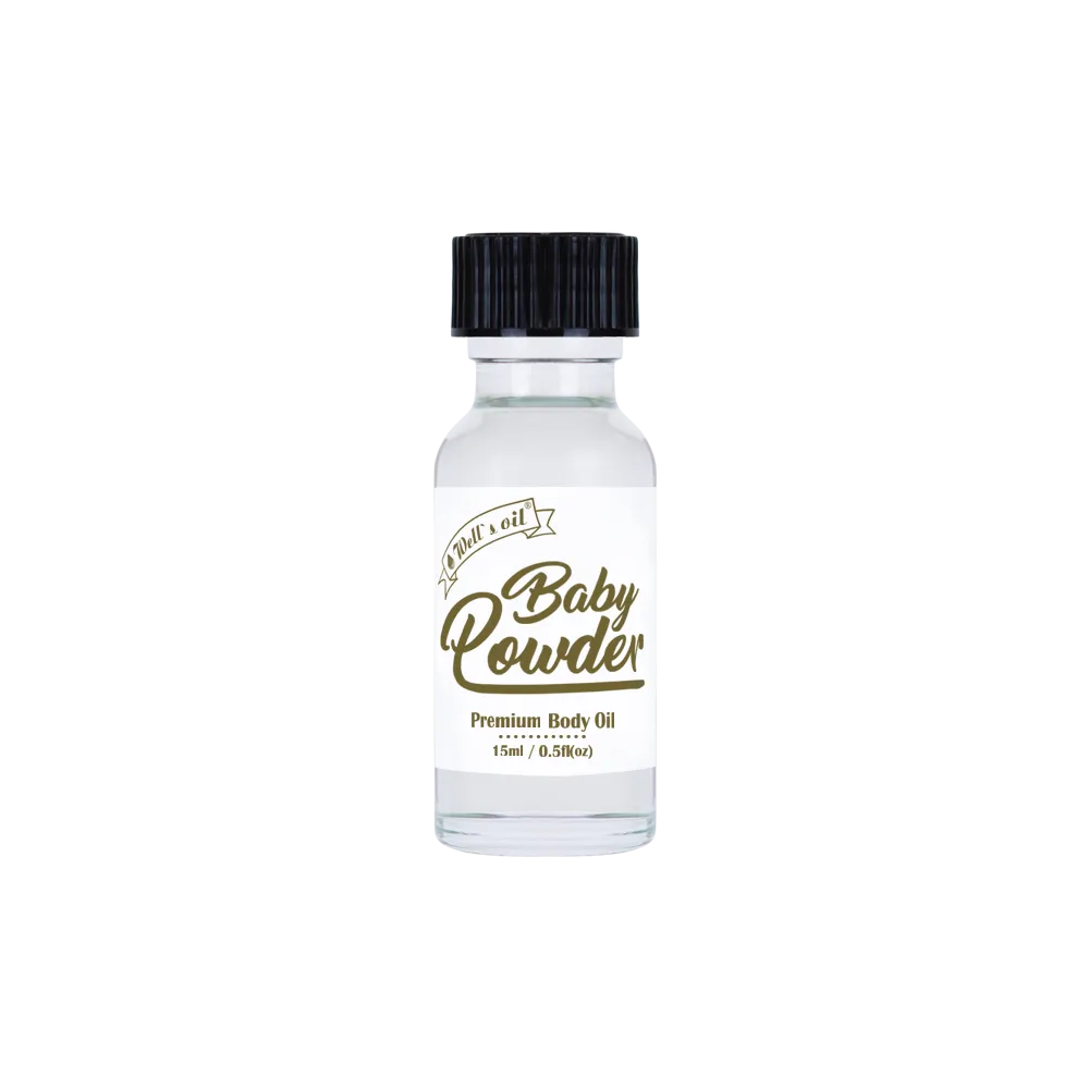 Premium Body Oil - Baby Powder (0.5 Fl Oz / 15 ml)