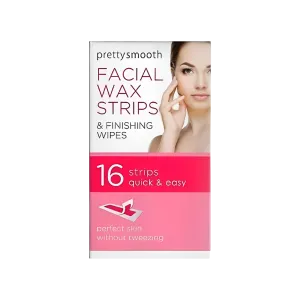 Pretty Smooth Facial Wax Strips 16Pcs