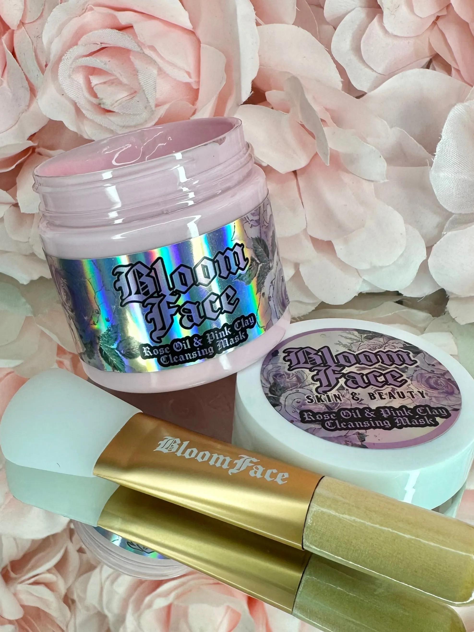 Rose Oil & Pink Clay | CLEANSING MASK