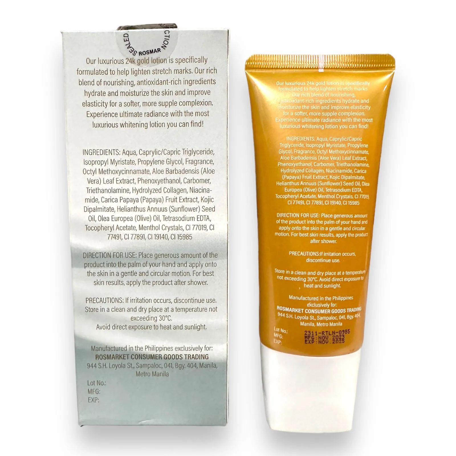 Rosmar - 24 Karat Whitening Lotion 100 ML