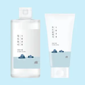 ROUND LAB 1025 Dokdo Cleanser & 1025 Dokdo Toner Set