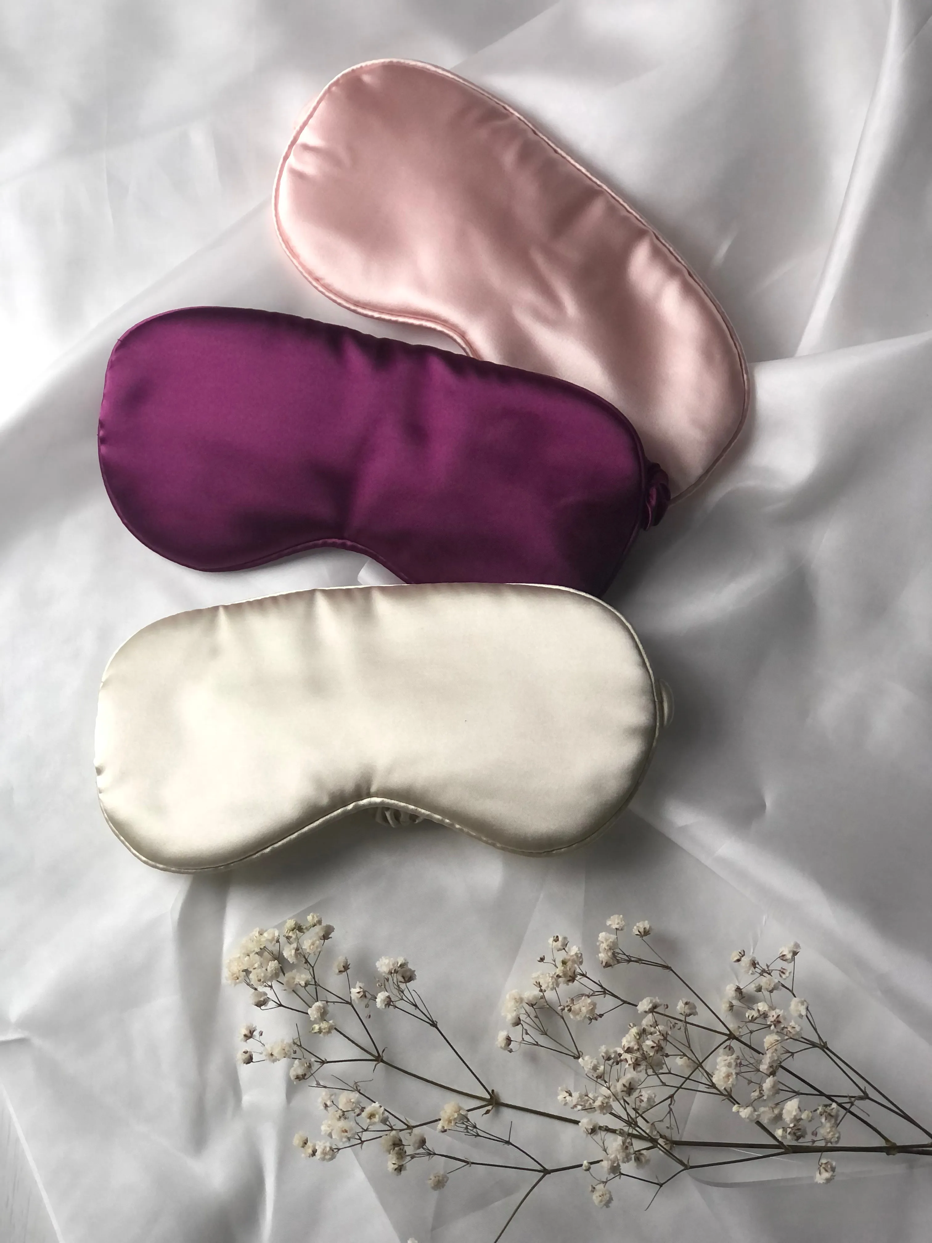 Satin Sleeping Eye Mask - Blush Pink