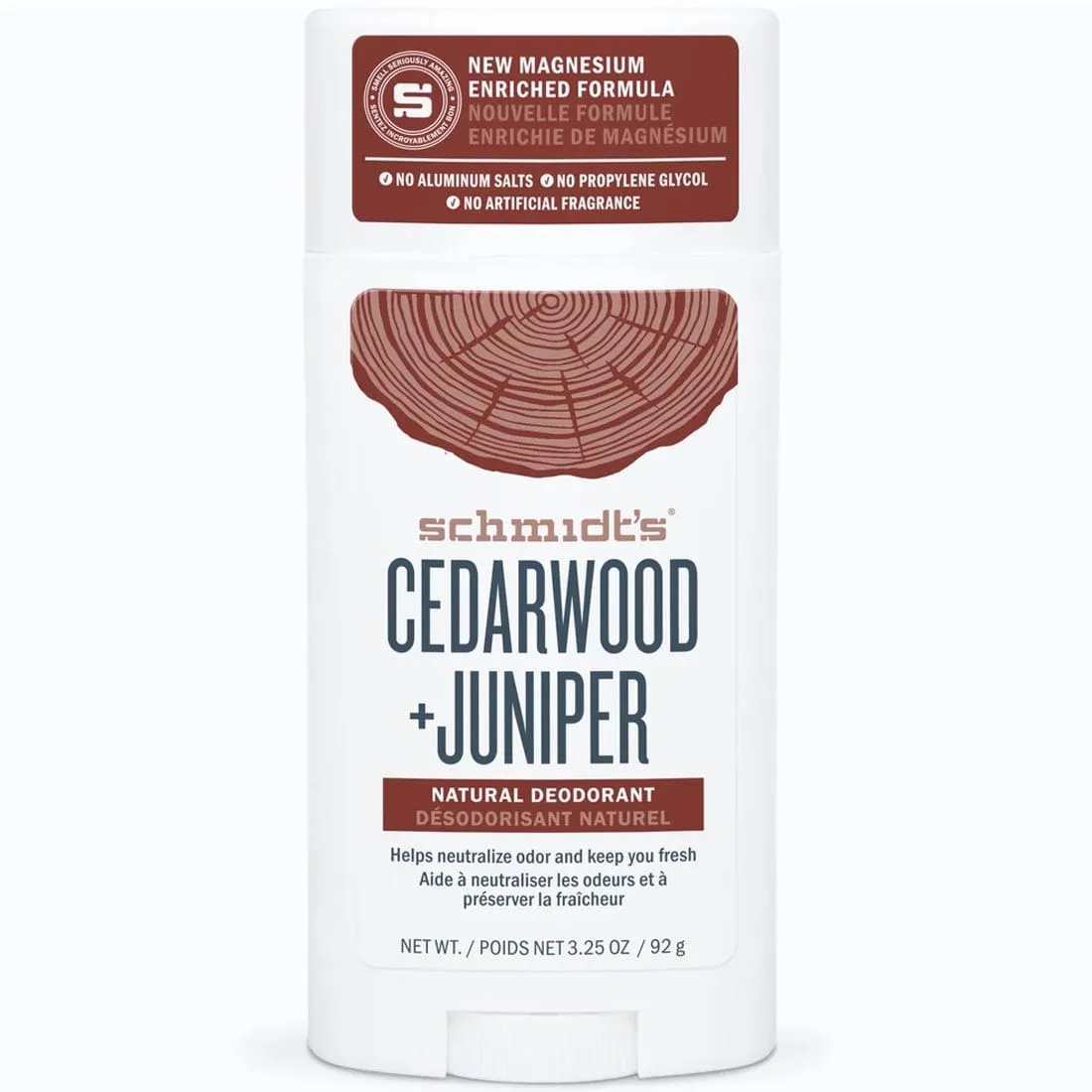 Schmidt's Natural Deodorant, Award winning formula, Neutralize odour naturally, 75g