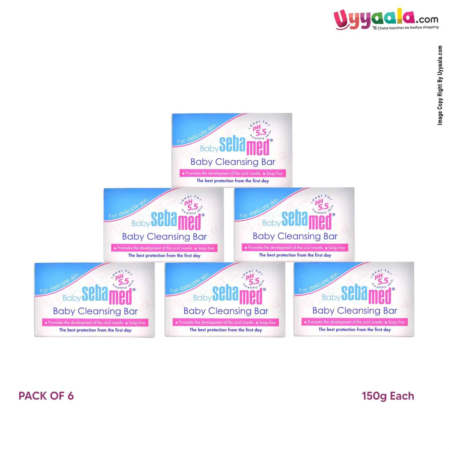Sebamed Baby Cleansing Bar - 150gms (Pack of 6)
