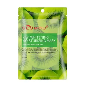 SEOMOU Kiwi Whitening & Moisturizing Korean Mask - Vitamin C, B, D, Calcium Phosphorus & potassium