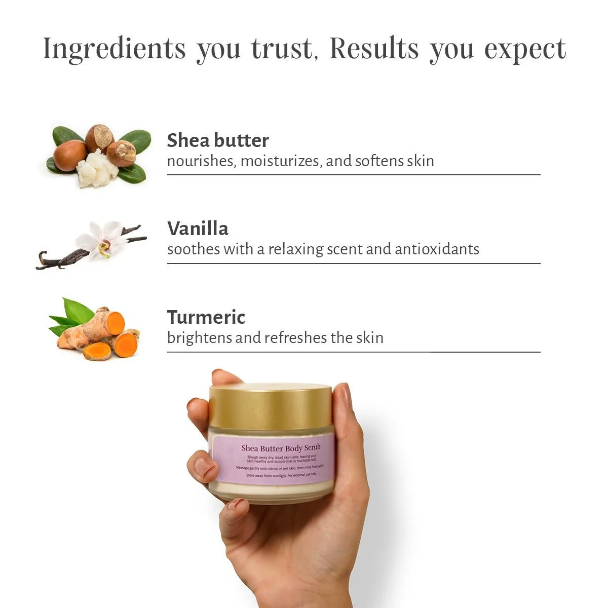 Shea Butter Scrub 70gm - Exfoliation