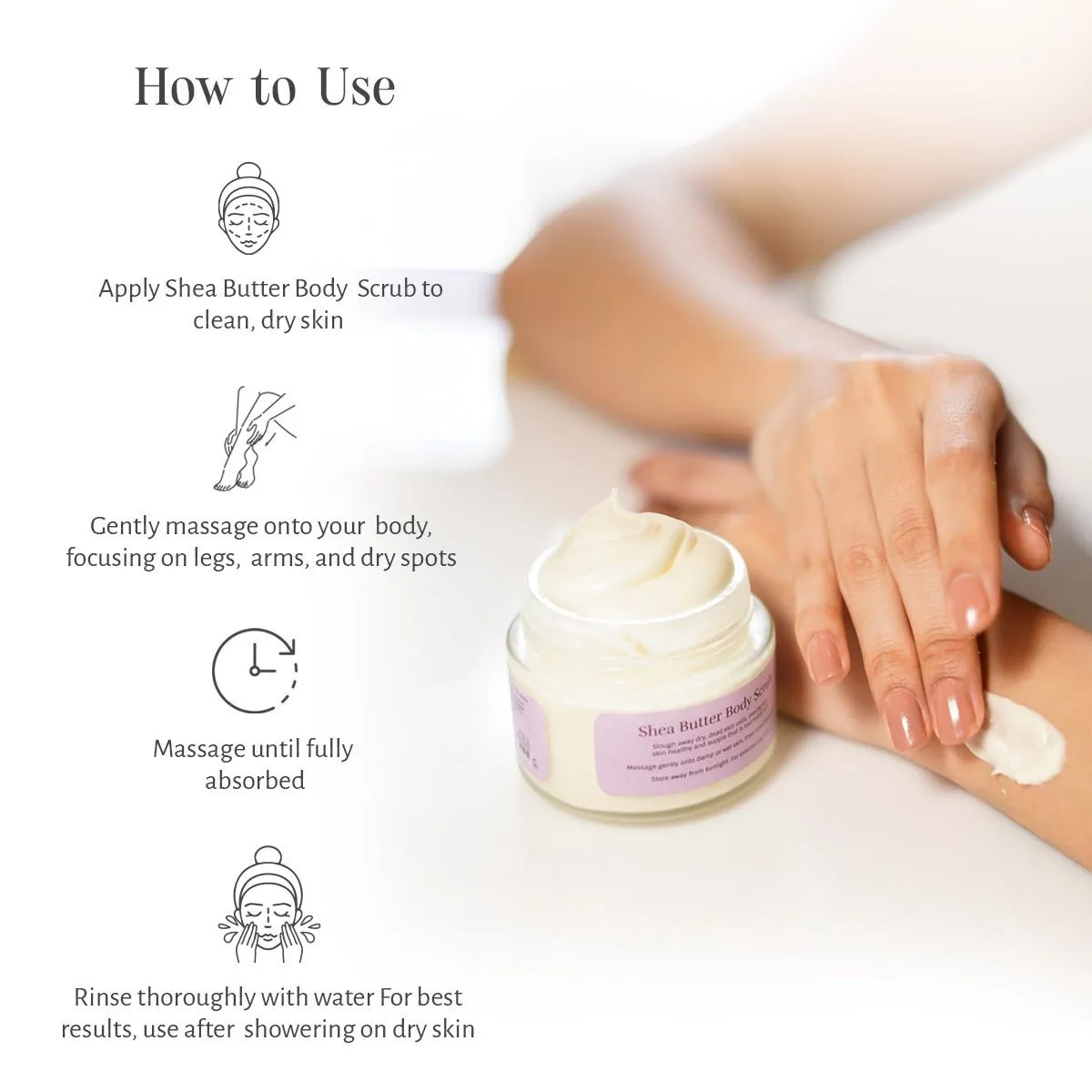Shea Butter Scrub 70gm - Exfoliation