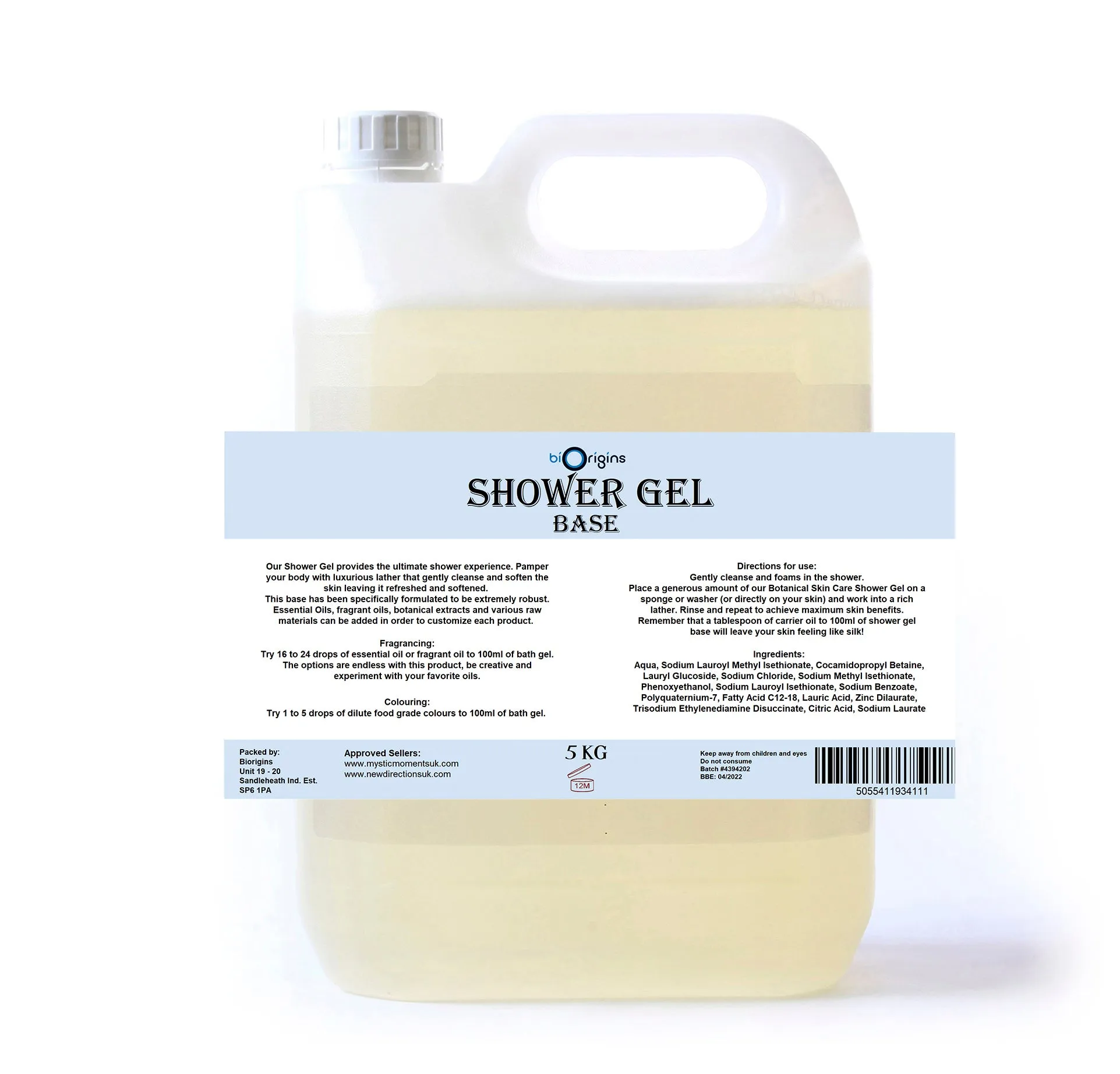 Shower Gel Base - Paraben Free