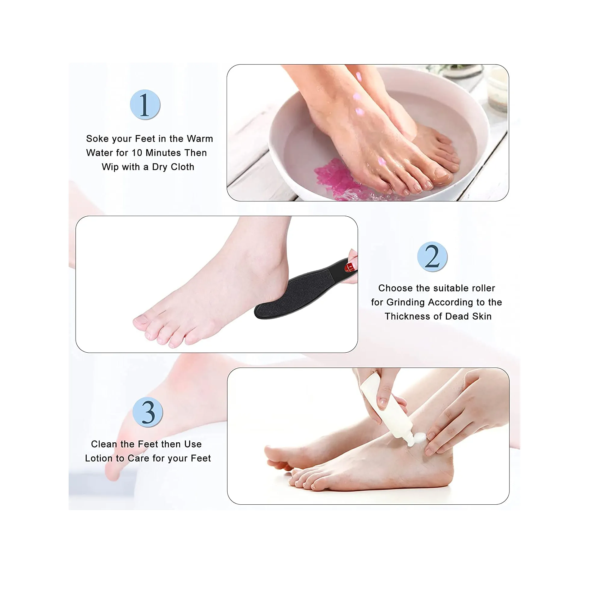 SIHOHAN Electric Callus Remover for Feet Rechargeable Pedicure Tools Foot Care Feet File
