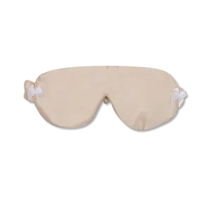 SILK SLEEPING MASK IN BISCUIT